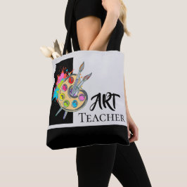 Art Teacher | Tote Bag för målarpalettskulptur Tygkasse
