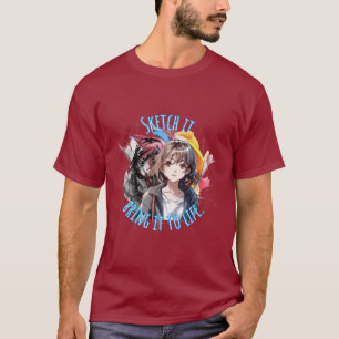 Art Teckning : Sketka det, ta det till liv T Shirt