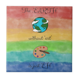 Art tegeltje kakelplatta