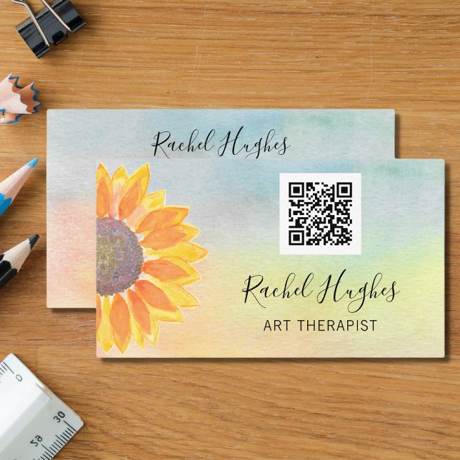 Art Terapist QR-kodssolros Visitkort (Skapare uppladdad)