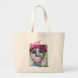 art tote jumbo tygkasse