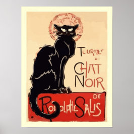 Art Tournee du Chatta Noir Poster
