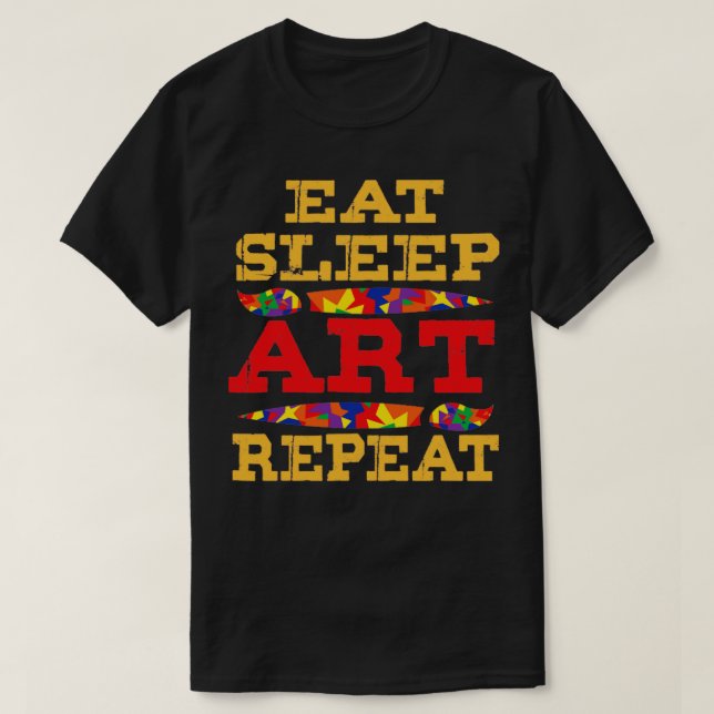 Art Upprepning av sömnart (1) T Shirt (Design framsida)