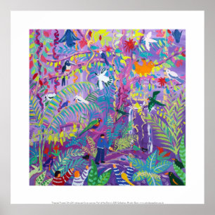 Art-utskrift: Tropiska tweets Poster