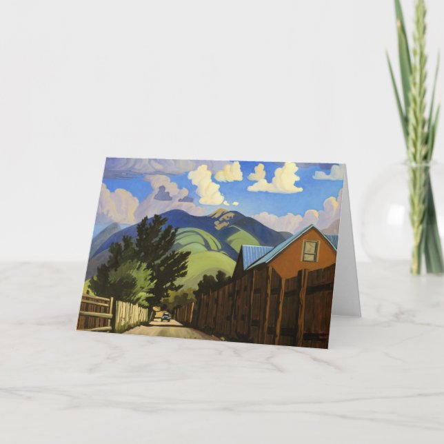 ART VÄSTER GREETING CARD på vägen till Lili Kort (Framsida)