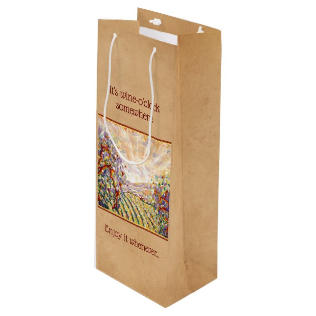 Art Vin Gift Bag (Framsidan Vinklad)