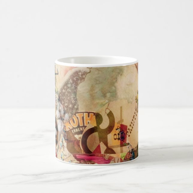 Art Vintage Sugar Skullblommor Kaffemugg (Center)