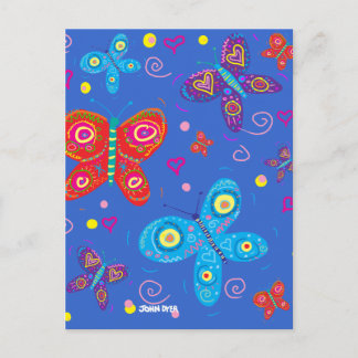 Art-vykort: Butterflies Vykort