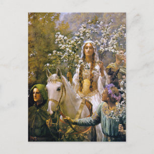 Art-vykort: Queen Guinevere Vykort
