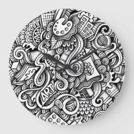 Art Wall Clock Stor Klocka
