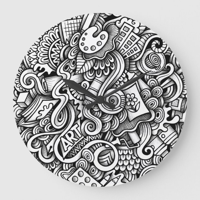 Art Wall Clock Stor Klocka (Framsida)