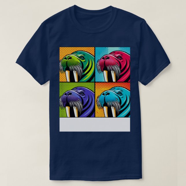 Art Walrus Tee Marine Mammal Påstående (Design framsida)