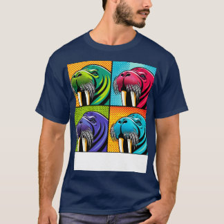 Art Walrus Tee Marine Mammal Påstående