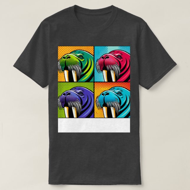 Art Walrus Tee Marine Mammal Påstående (Design framsida)