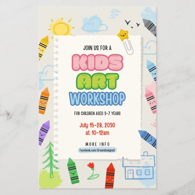 Art Workshop Flyer (Framsidan)