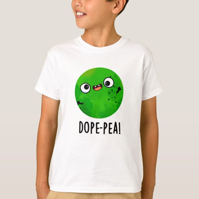 Ärta-dålig Rolig Dum Ärta Puns T Shirt (Framsida)