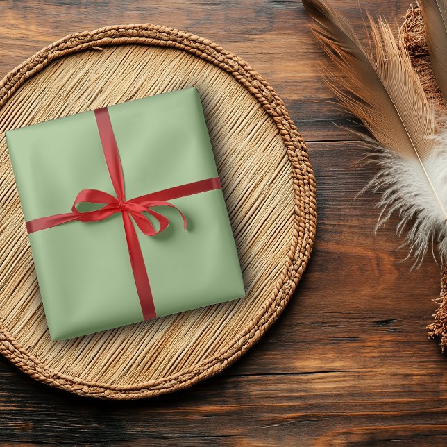 Ärta Grön Enfärgad | Klassisk | Elegant Presentpapper (Skapare uppladdad)