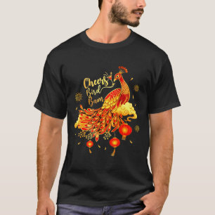 Ärta Mahjong Glada Fågel Bam Kinesiskt Mah Jong-sp T Shirt