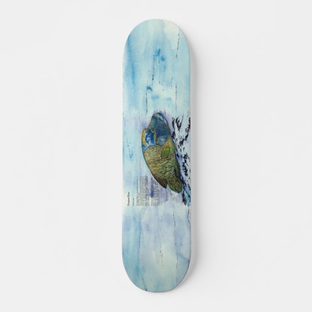 Artbelagd handmålad menstruerad skateboard (Framsida)