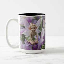 Ärtblommans Ängsalf Två-Tonad Mugg