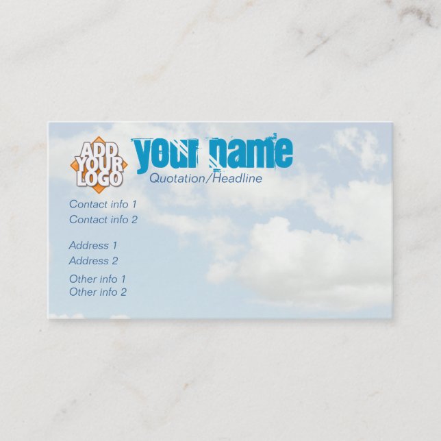 ArtClouds-Affärskort Visitkort (Framsida)
