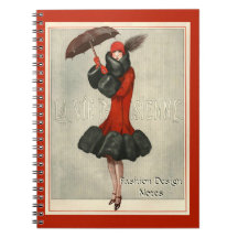 ArtDeco 20-talklaff/modeillustrationanteckningsbok