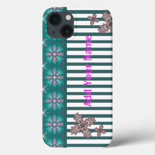 Artdeco-blommor i Retro Stil, lägg till ditt namn