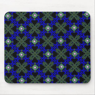 Artdeco blommor i retro stil musmatta