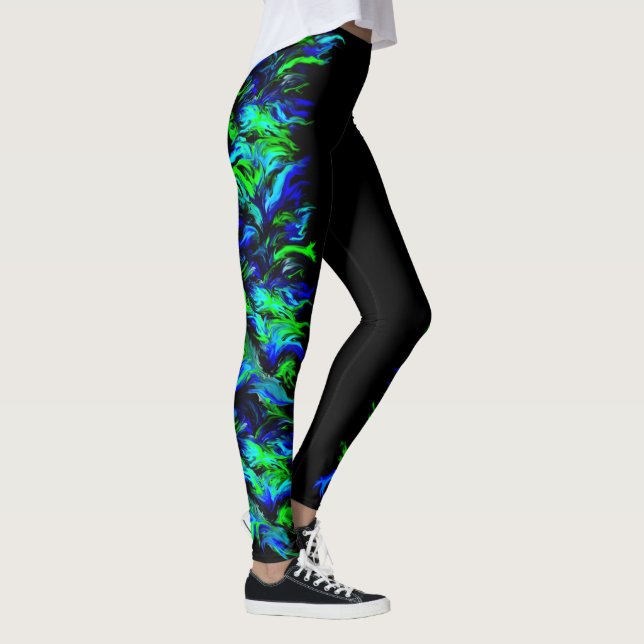 Artdeco Flames in Rainbow Stil Leggings (Höger)