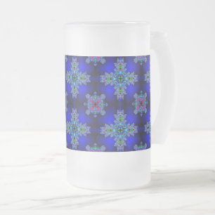 Artdeco Flowers i Retro Stil Frostat Ölglas