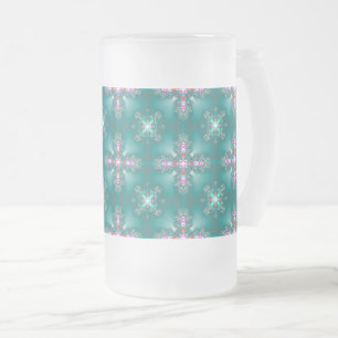 Artdeco Flowers i Retro Stil Frostat Ölglas