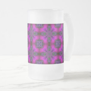 Artdeco Flowers i Retro Stil Frostat Ölglas