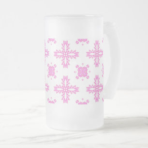 Artdeco Flowers i Retro Stil Frostat Ölglas