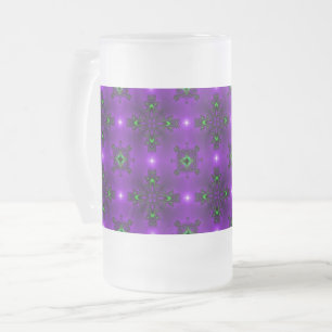 Artdeco Flowers i Retro Stil Frostat Ölglas