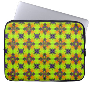 Artdeco Flowers i Retro Stil Laptop Fodral