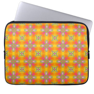 Artdeco Flowers i Retro Stil Laptop Fodral