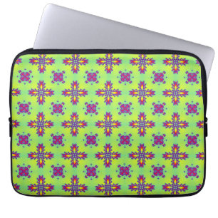Artdeco Flowers i Retro Stil Laptop Fodral