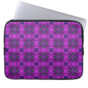 Artdeco Flowers i Retro Stil Laptop Fodral