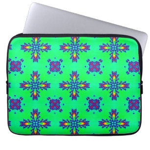Artdeco Flowers i Retro Stil Laptop Fodral