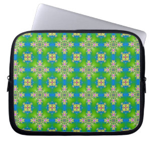 Artdeco Flowers i Retro Stil Laptop Fodral