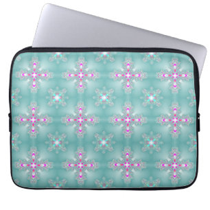 Artdeco Flowers i Retro Stil Laptop Fodral