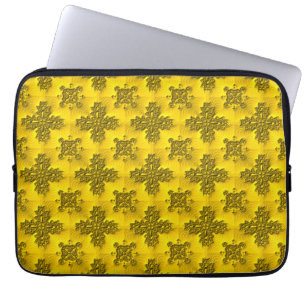 Artdeco Flowers i Retro Stil Laptop Fodral