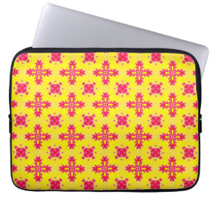 Artdeco Flowers i Retro Stil Laptop Fodral