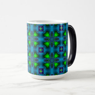 Artdeco Flowers i Retro Stil Magisk Mugg