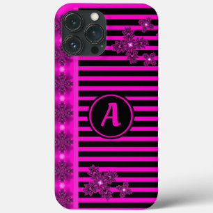Artdeco Flowers i Retro Stil med monogram