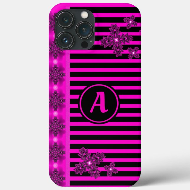 Artdeco Flowers i Retro Stil med monogram (Baksida)
