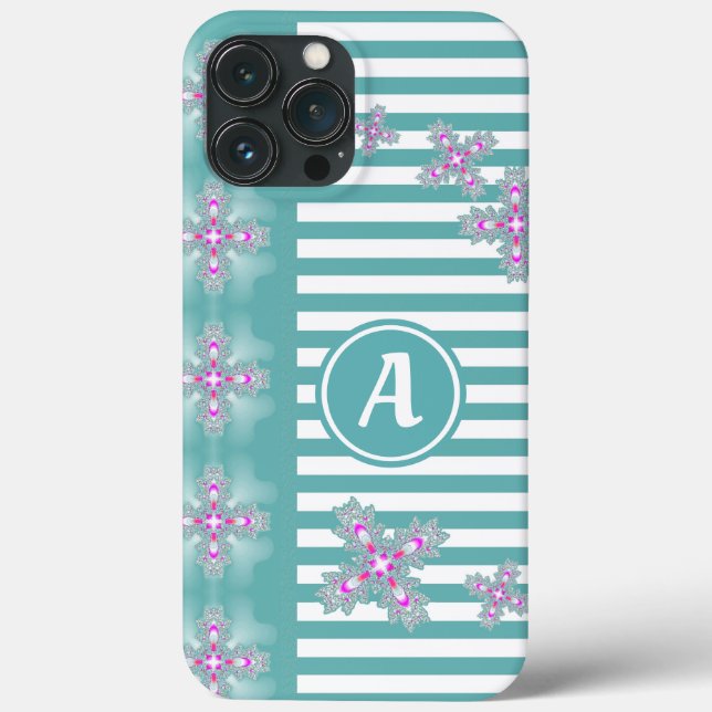 Artdeco Flowers i Retro Stil med monogram (Baksida)