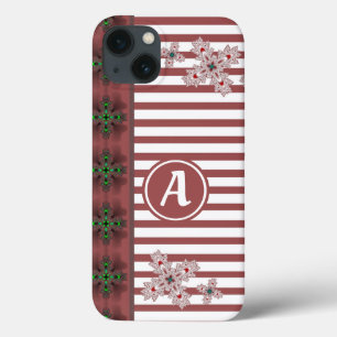 Artdeco Flowers i Retro Stil med monogram