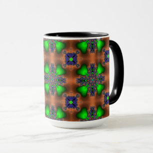 Artdeco Flowers i Retro Stil Mugg