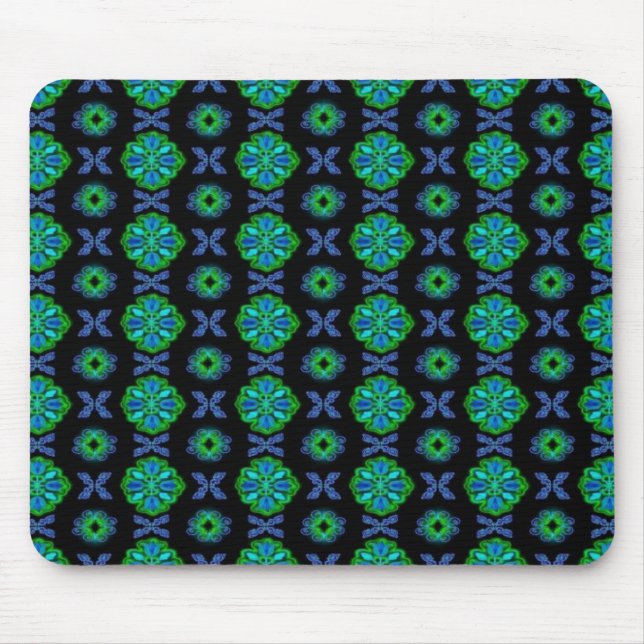 Artdeco Flowers i Retro Stil Musmatta (Framsidan)